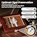 Free Mason Cigar Humidor - Cedar Lined Cigar Holder Humidifier with Accurate Hygrometer, Dropper, and Wood Bar Divider, Masonic Gifts for Men - Image 5