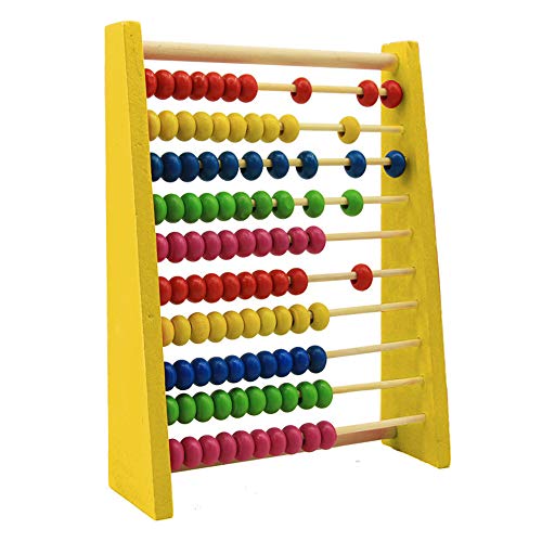 Jinjiang Kids 123 Learning Abacus Toy Math Manipulatives Numbers Counting Beads Educational Toys for Preschool Boys and Girls Toddlers Infant