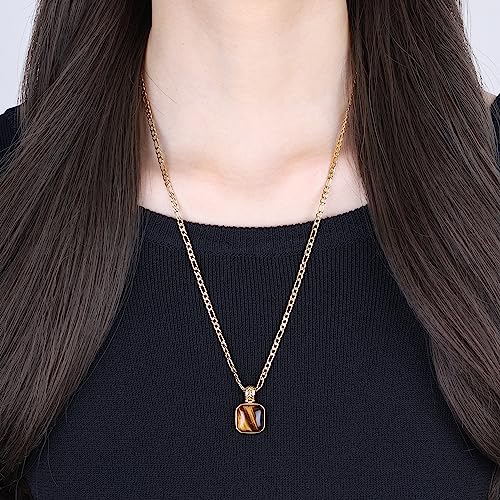 COAI Figaro Chain Square Crystal Necklace4