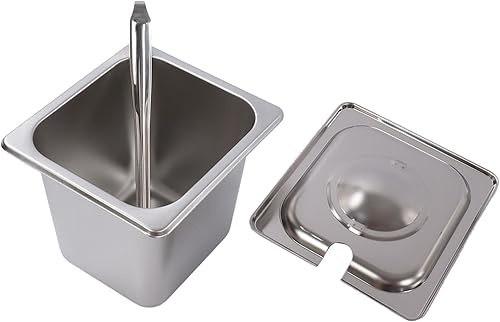 Miniatura 9 de Diydeg Juego de tarros de especias, caja retráctil de acero inoxidable de 2 niveles, contenedor de especias con 4 o 6 compartimentos, contenedor de