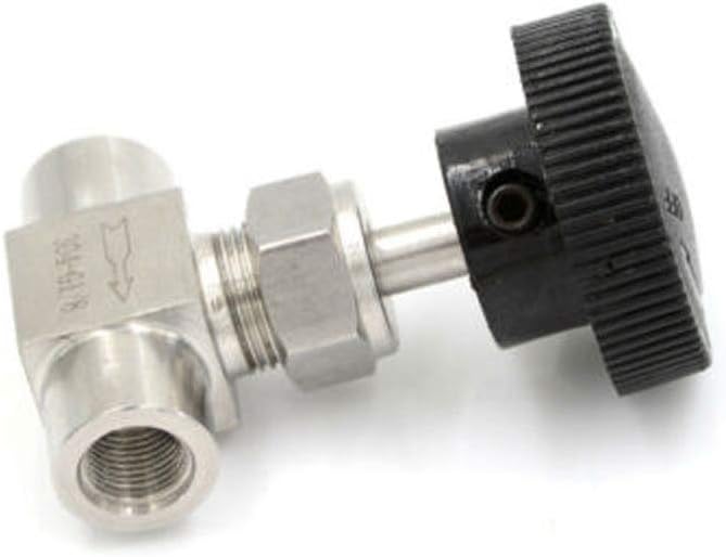 1/4"BSP Female Thread Stainless Flow Control Shut Off Needle Valve Water Gas LA
