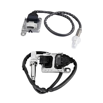 Kessocco 2PCS Outlet & Inlet Nitrogen Oxides Nox Sensor 22303391 22303390 Replacement for Volvo Truck D11 D13 D16 Mack MP8 Nitrogen Oxygen Sensor Aftermarket Parts