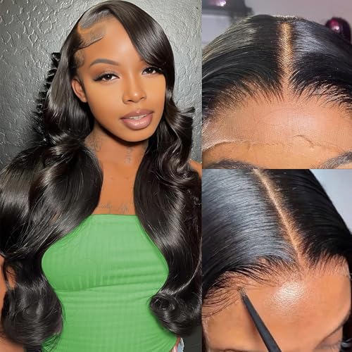 LUVOBO Skinlike Body Wave 5x5 HD Lace Wig