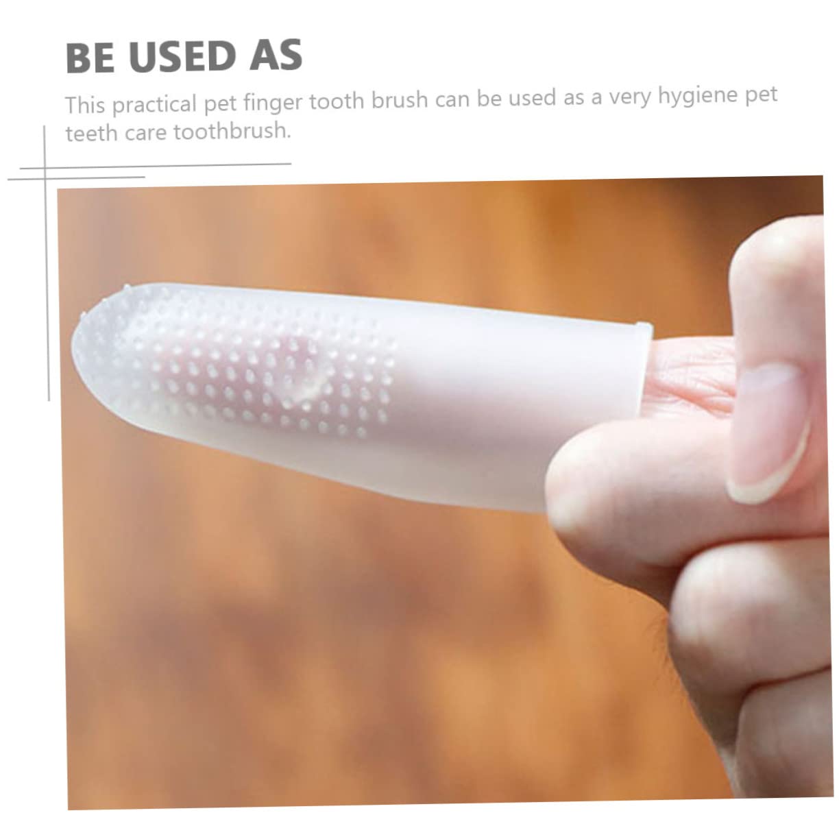 POPETPOP 4piezas Cepillo De Dedo Para Perros De Silicona Transparente Herramienta De Cuidado Para Mascotas Limpieza Efectiva De Dientes y Encías Para Perros y Cachorros