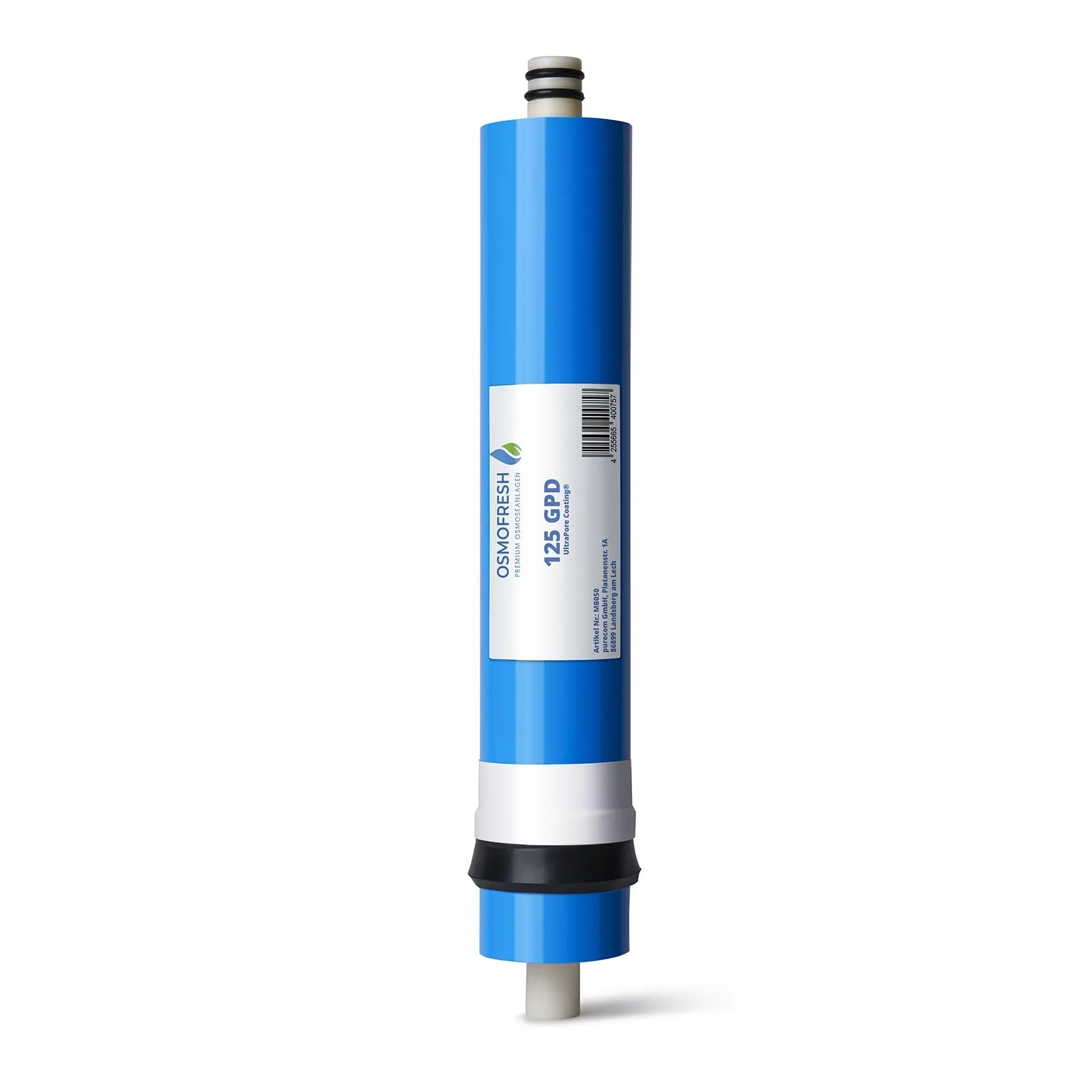 OsmoFresh Membran 125 GPD - passend für die meisten gängigen Osmoseanlagen sehr niedrige Leitwerte filtert Nitrat, Nitrit, Flourid