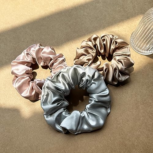 townssilk Silk Skinnie Hair Bobbles hairscrunchies 100% Pure Mulberry Silk 22 Momme Hair Friendly Luxury Elastic Hair Bobbles Colour Luxury diamonds 3pc - Image 2