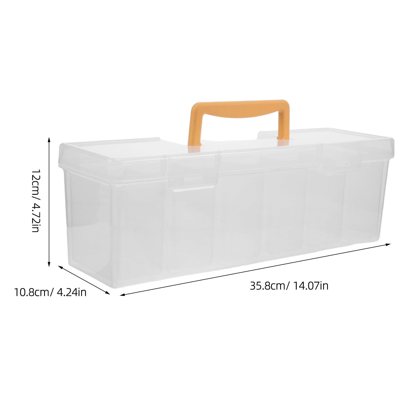 SUPVOX Boîte de Rangement pour Graines Transparente avec Poignée et Compartiments Organiseur Portable Plastique pour Jardinier et Stockage des Semences
