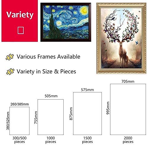 YINGXIN134 3000 Stück Puzzles für Erwachsene Teenager Puzzlespiel Spaß Großes Spiel , Lila Wälder und Wasserfälle… – Bild 7