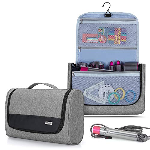 Luxja Storage Bag for Dyson Airwrap Styler, Travel Bag for Airwrap Styler and Attachments, Gray