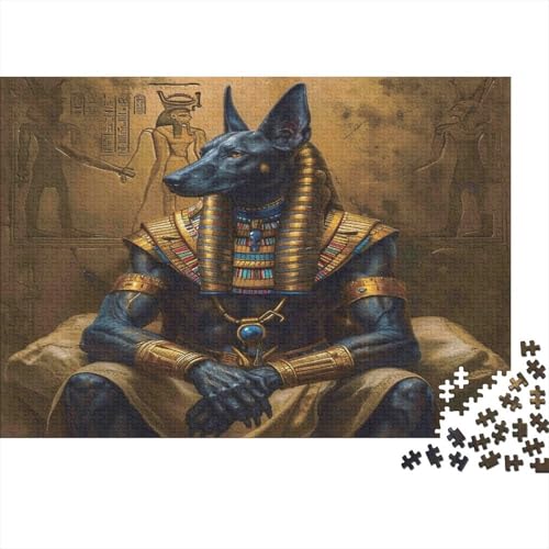 Ancient Egyptian God 100% Recycled Cardboard Anubis 1000 Piece Adult Jigsaws Beautiful Decoration Puzzle 52x38cm/1000pcs