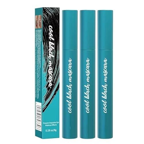 ALBRAZ - Extensiones de pestañas líquidas, gruesas y delgadas, impermeables y resistentes al sudor, (negro intenso, 0.38 onzas), 3 unidades