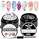 NAILGIL 3D Skulptur Nail Gel, 2PCS Solid and Hard Nail Glue Gel 3D Nagelskulptur with Silikon Nail Pen, Salon DIY zu Hause, klar 30g