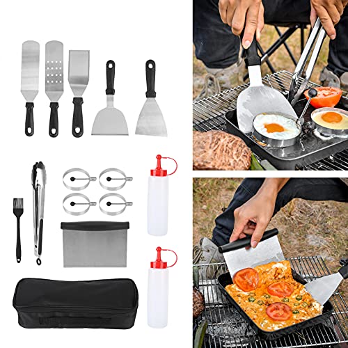 Set de herramientas para BBQ acero inoxidable 14 piezas miniatura 3