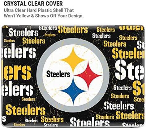 Skinit Case + Skin Compatible with MacBook Air 13in M1 (2021) - Officially Licensed NFL Pittsburgh Steelers Black Blast Design