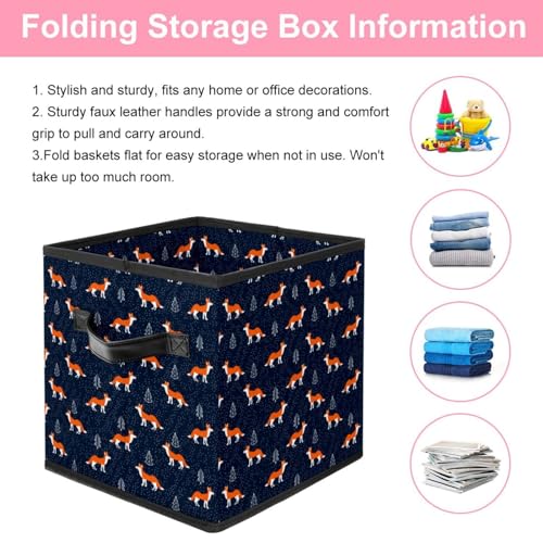 Boîte de rangement pliable pour livres et jouets - 4