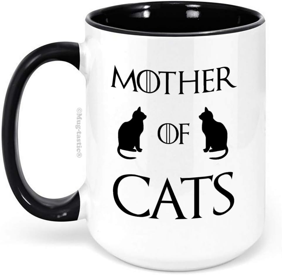 Mother of Cats - Juego de Tronos Parodia - Taza de café grande de 425 ml