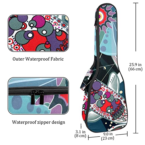 Housse pour ukulélé japonais, motif poissons koï, sac de transport avec sangle réglable - Les Beatles, Paul McCartney, John Lennon, RIngo Starr, George Harrison Housse pour ukulélé japonais, motif poissons koï, sac de transport avec sangle réglable – Image 5