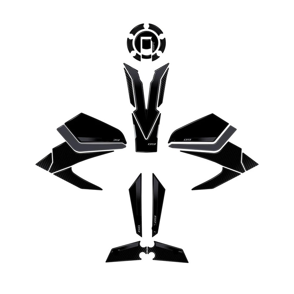 for MT 09 for Mt-09 for MT09 2024 Motorcycle Sticker Tank Kit Accessories Sticker(Kit -C)