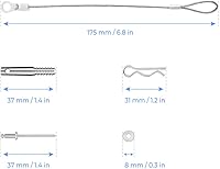 Vista 2 de KEMIMOTO Kit de pasadores de cubierta de embrague X3, 11 piezas de herramienta de liberación rápida para cinturón compatible con Can Am Maverick X3