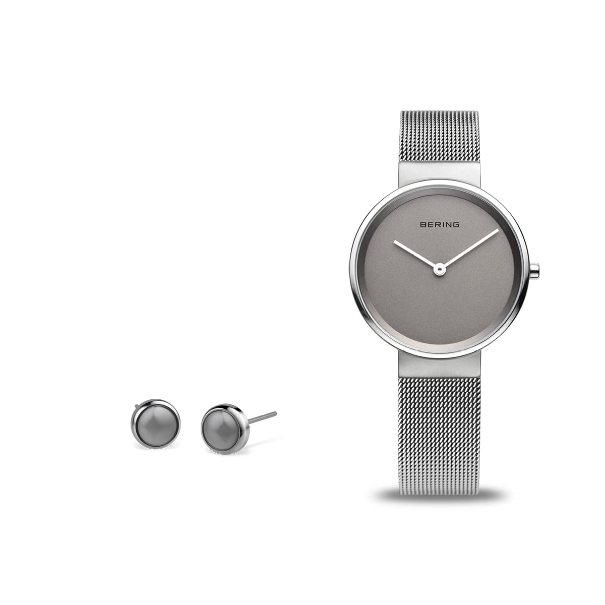 BERING Women Analog Quartz Classic Collection Watch with Stainless Steel Strap and Sapphire Crystal 14531-077-GWP