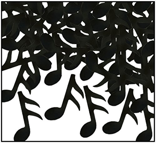 Beistle Black 1 pack Music Notes Confetti, 1 piece