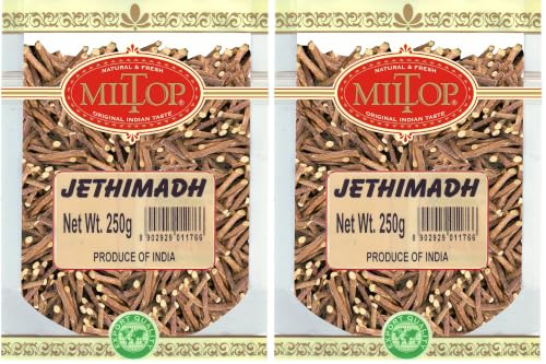 Image of Miltop Jethimadh Mulethi whole /Yastimadu whole, 250g (Pack of 2)