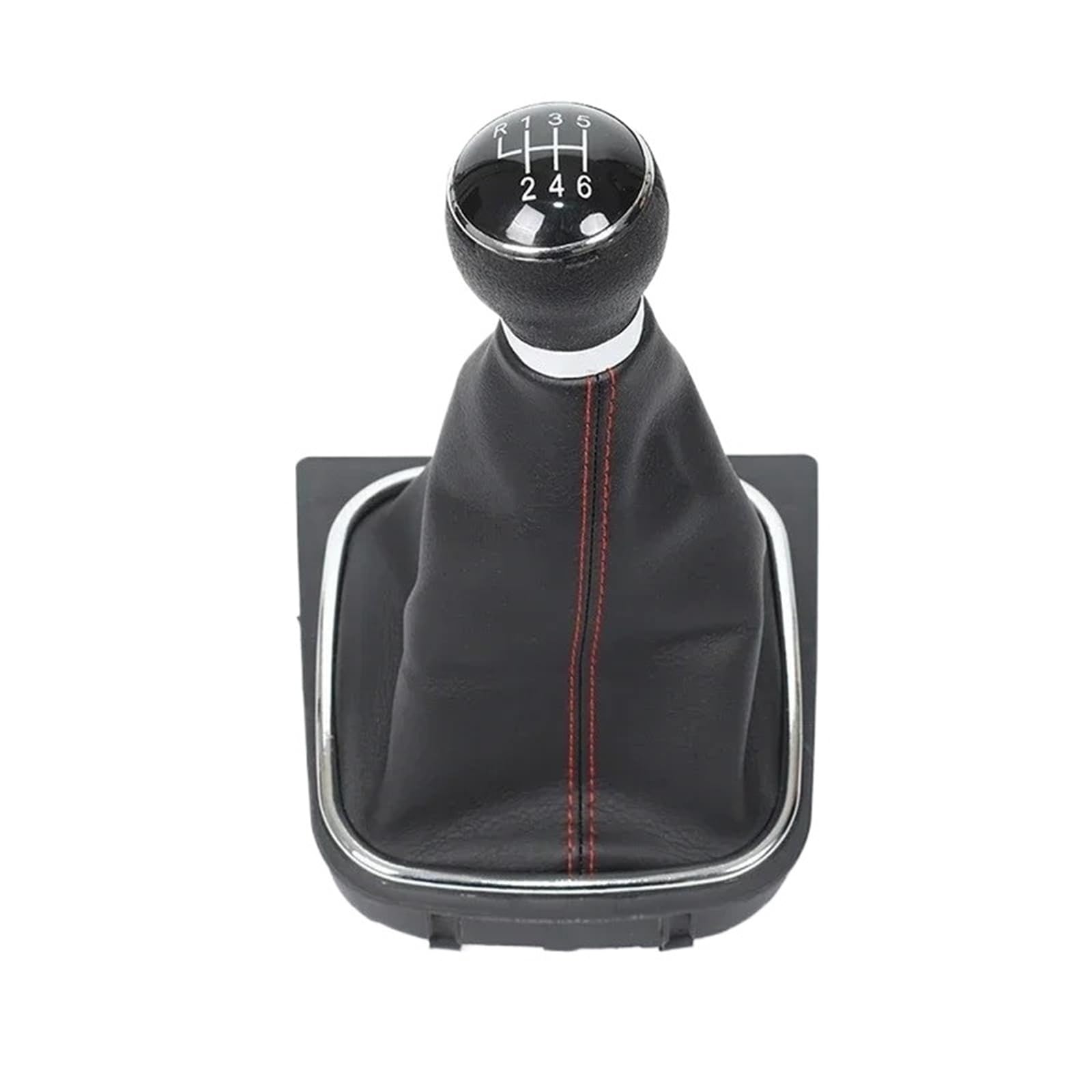XZCVTYW 5/6 Speed Car for Golf 6 VI MK6 Jetta 5 for Golf 5 V MK5 Gear Shift Knob Lever Hand Ball Car Gear Shift Knob Head(6 Speed Red Line)