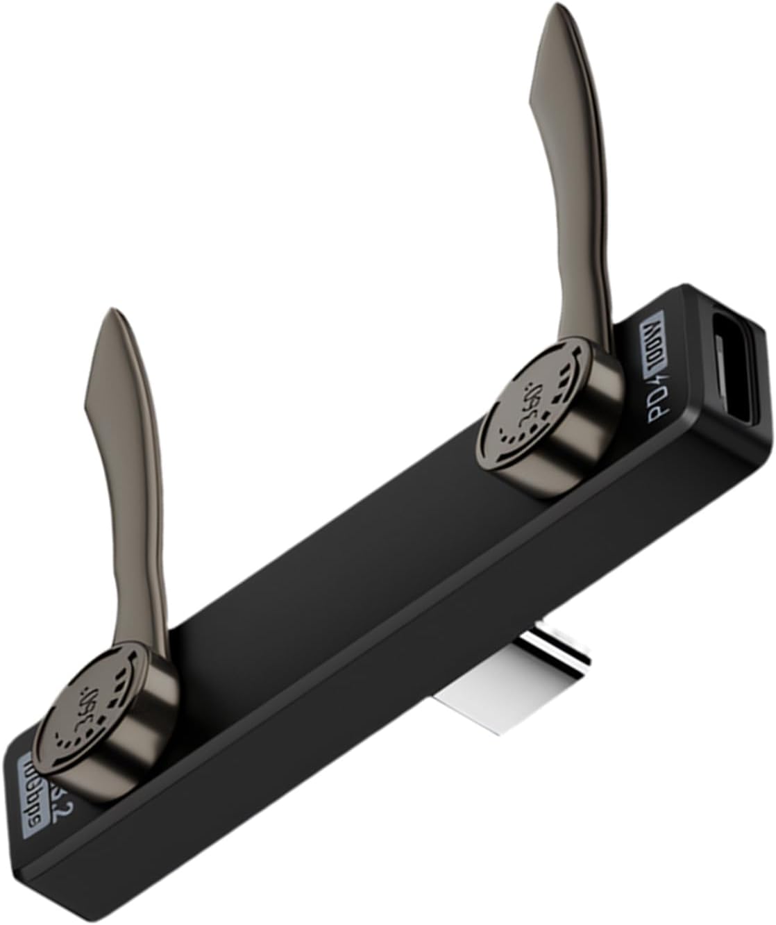 Phone Holder Charging Adapter, Foldable 100W with Folding Arms for Desk Viewing During Travel Use