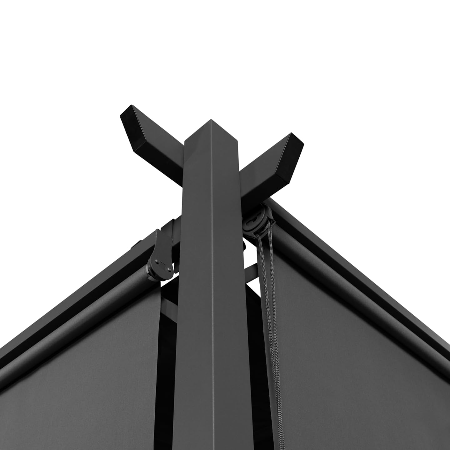 IDMarket - Pergola édition spéciale Toit rétractable 3x6 M et 6 Stores Gris Anthracite
