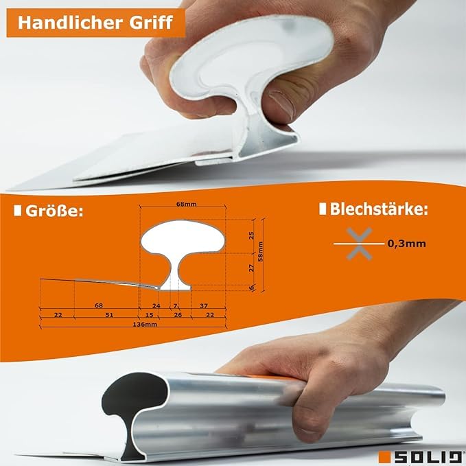 SOLID NÓŻ DO GŁADZI 100cm KIJ TELESKOPOWY ADAPTER