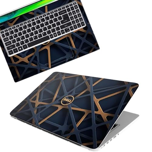 Image of DSGN 143 Full Body Laptop Skin Bubble-Free| Laminated| Removable| HD Quality Sticker for Laptops Upto 15.6 Inches Compatible with DELL