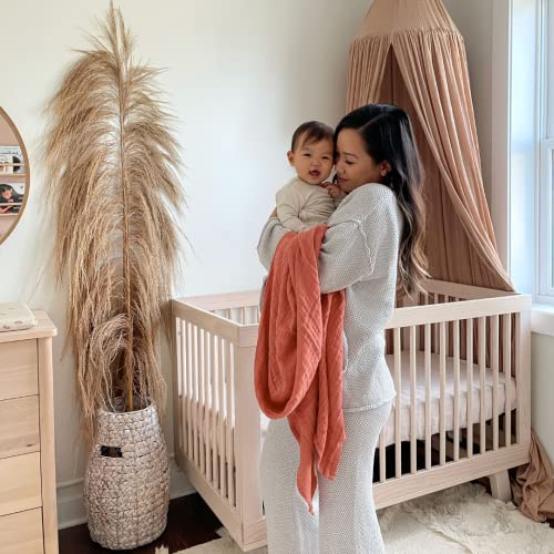 Image of aden + anais Boutique Organic Swaddle Blanket 4-Pack - 100% Organic Cotton Muslin, Large, Soft, Breathable Receiving Blankets for Infants - Lightweight Multi-Use Baby Swaddles, Mother Earth