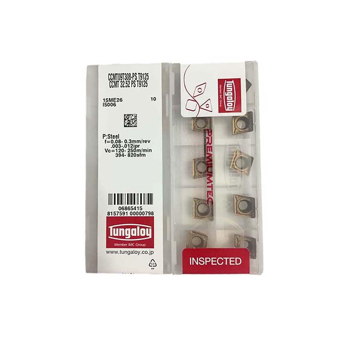 HOOGUU TUNGALOY 100% Original CCMT CCMT09 CCMT09T3 CCMT09T308 PS CCMT09T308-PS T9125 Turning Insert