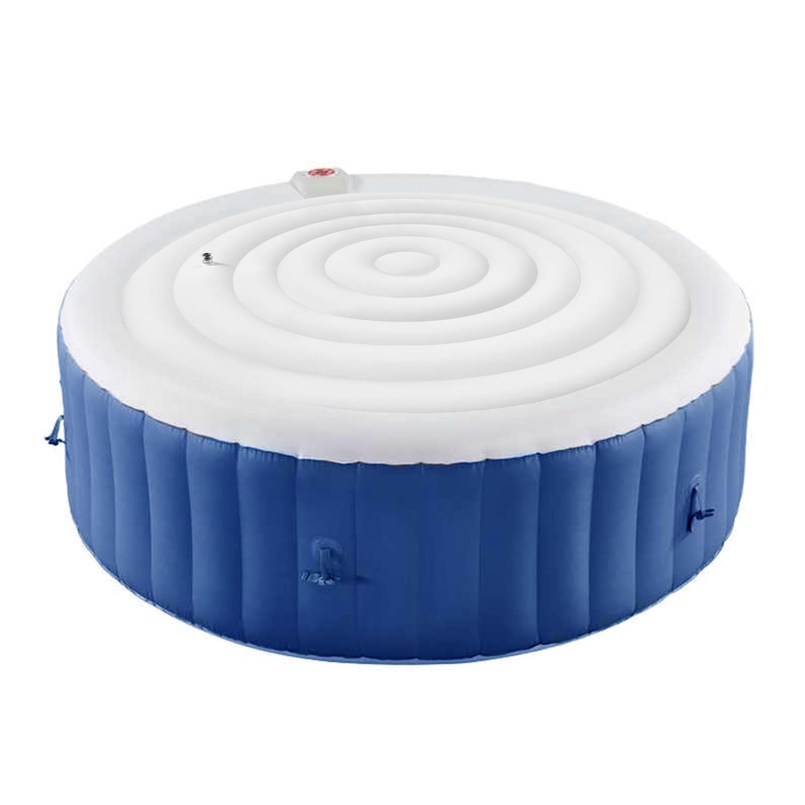 Fabater Copertura Gonfiabile per Vasca Idromassaggio da 4,5 Piedi, Coperchio Rotondo a Risparmio Energetico per Spa all'aperto, Copertura Pieghevole per Assorbimento del Calore Solare, Termica