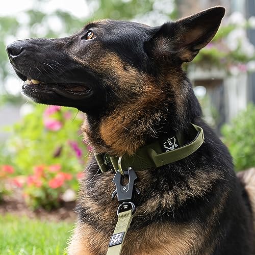 Operation Good Boy Tactical Leash (Green) - Durable, Strong, and Comfortable - Heavy Duty Aviation Aluminum Clip with 360 Degree Swivel - Veteran Owned and Operated - Image 6
