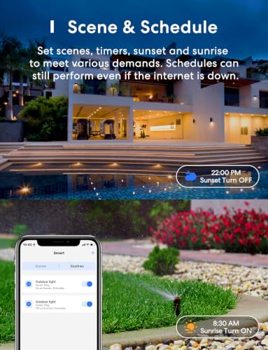 Image of meross Outdoor Smart Plug Compatible with Apple HomeKit, Siri, Alexa, Google Assistant and SmartThings, Waterproof Outdoor Outlet, Remote & Voice Control, Timer, FCC and ETL Certified