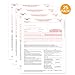 1096 Transmittal 2025 Tax Forms, 25 Pack of 1096 Summary Laser Forms Designed for Quick Books and Accounting Software