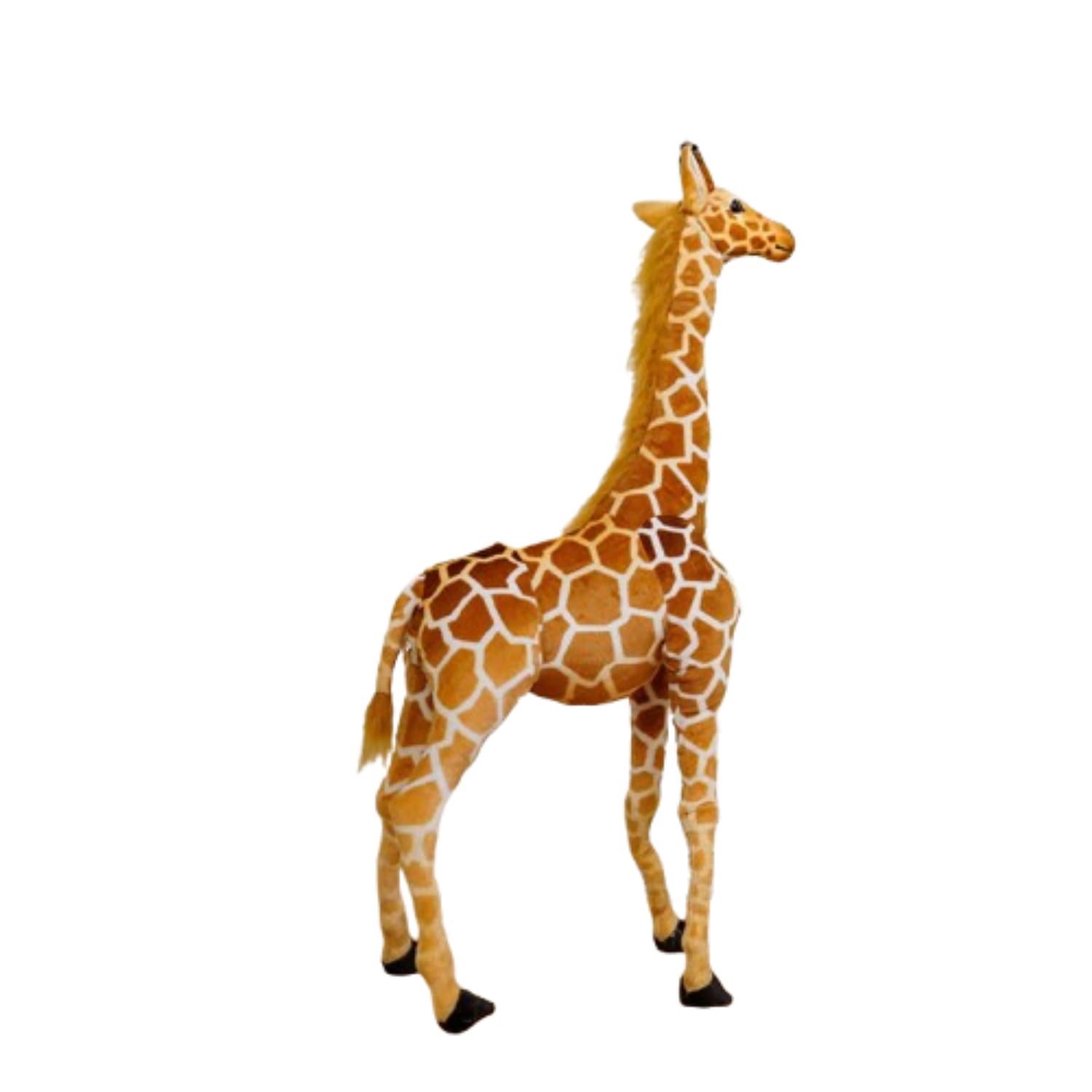 champracer Großes Giraffe Plüschtier, Giraffe Kuscheltier Groß Stehend Riesen Stofftier Puppe Deko Geschenk Kinder Spielzeug Braun Gelb (100cm)