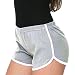 Produktbild Minetom Damen Sport Shorts Retro Shorts Aktiv Yoga Shorts Hose Mit Farbig Abgesetzen Rändern Grau EU M