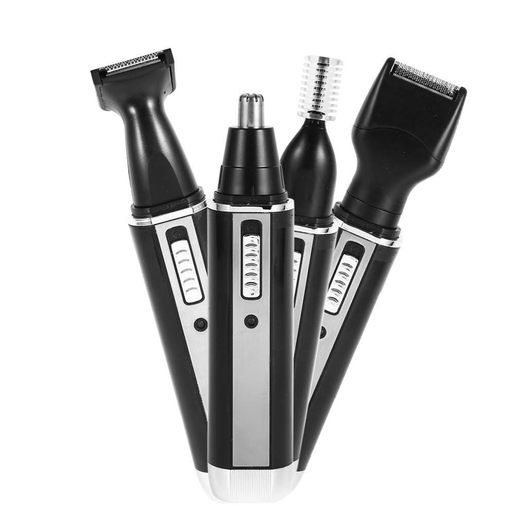 Dioche Ear and Nose Hair Trimmer Clipper, 4 in 1 Rechargeable Professional Painless Electric Ear Nose Eyebrow Hair Trimmer for Men and Women Beard Face Eyebrows Removal Shaving Body Grooming Kit (US)