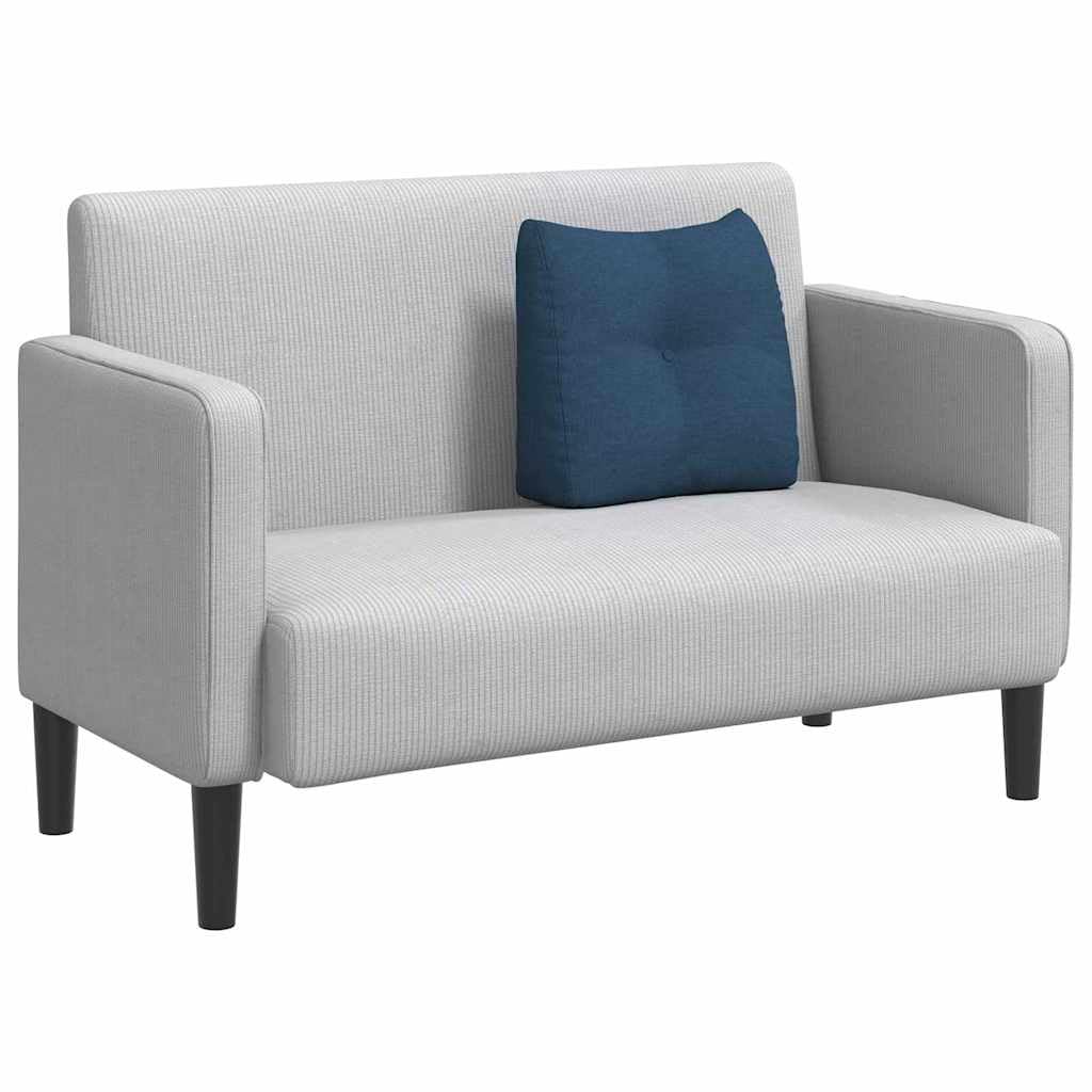 Rücken Kissen Blau 45 x 24 x 50 cm Stoff, ergonomisches Rückenstützkissen mit abnehmbaren Bezügen, für Wohnzimmer, Schlafzimmer, Sofa, Sessel, mit Lordose Unterstützung
