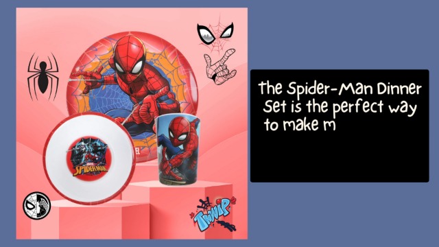 Marvel Spider-Man 3PC Melamine DINNERWARE Set in Gift Box : Amazon