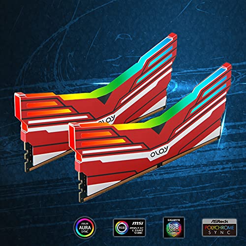 Image of OLOy DDR4 RAM 16GB (2x8GB) Warhawk Aura Sync RGB 3000 MHz CL16 1.35V 288-Pin Desktop Gaming UDIMM (MD4U083016BCDA)