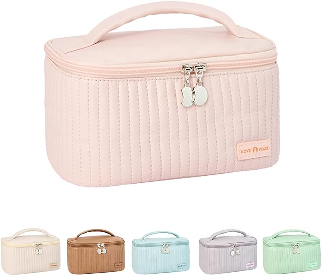 Make up Bags Portable Travel Cosmetic Cases Make up Organizer Toiletry Bags PU Leather Washable Waterproof Makeup Bag for Women