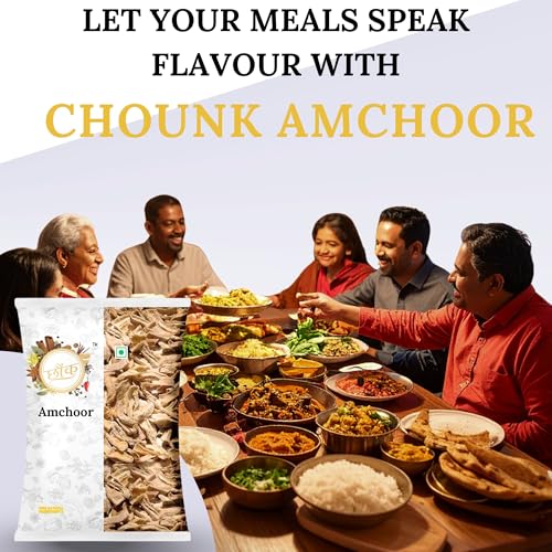 Image of Chounk Dried Amchoor Whole - 400 Grams | Amchur Dried Mango Slice | Natural Amchur Sabut with No Added Preservatives & No Additives | Aamchur Dry Mango Slice