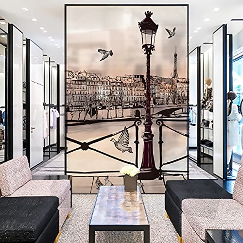 Ecyc Ltd Animal Print Window Film Opaque Privacy Glass Sticker Frosted Window Film Office Bathroom Glass Door Home Decreation Film #TOP1