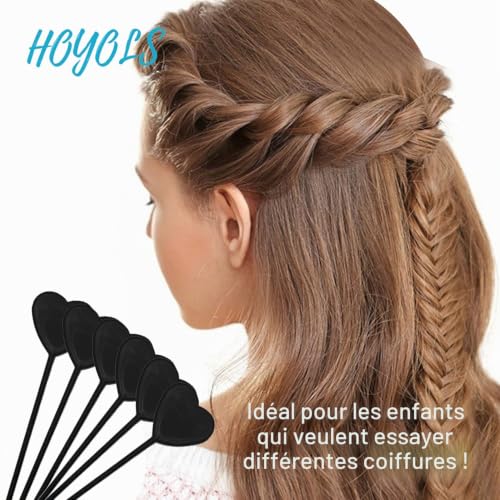 HOYOLS 12 PCS Outils de Tressage, Enfileurs Rapides à Perles pour Tresses – vue 5