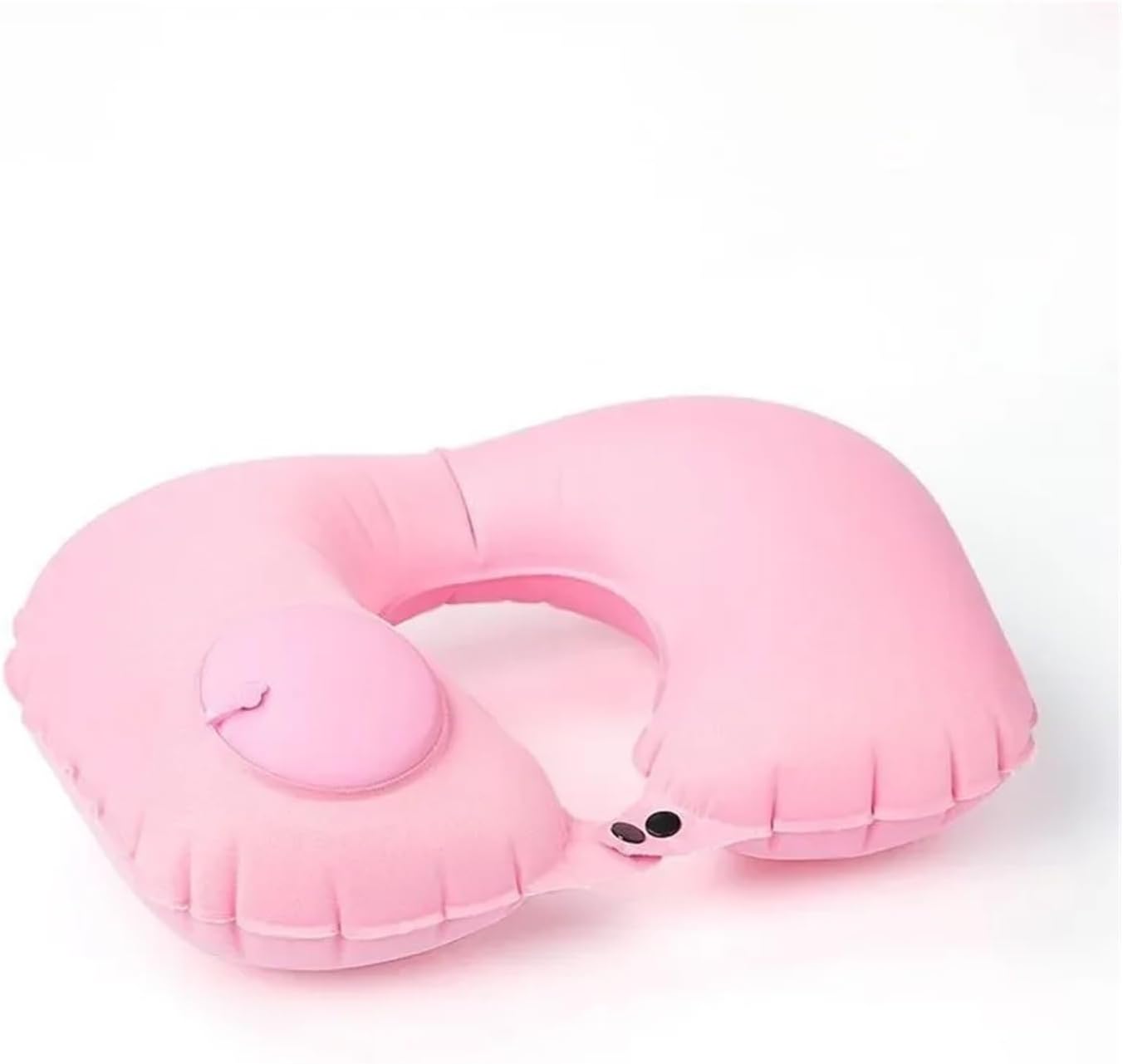 1pc Inflatable Pillow Travel TPU Pressed U-Shaped Pillow Outdoor Travel Portable Neck Pillow(Green)