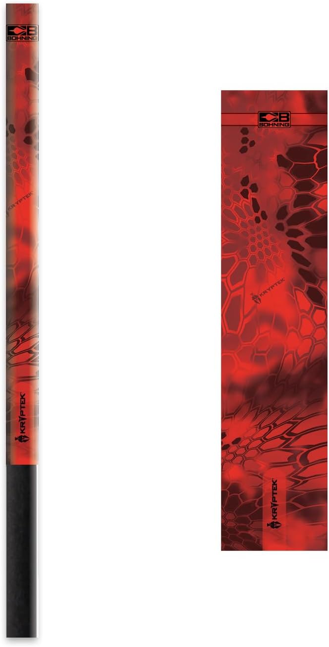 Bohning 5.5" Kryptek Arrow Wraps, Standard, Kryptek Neon Red