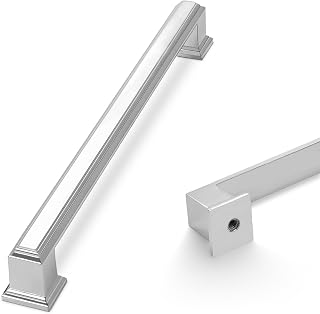 COTYKILEY 5 Pack 7.5 Inch(192mm) Polished Chrome Cabinet Handles Kitchen Cabinet Pulls Cabinet Door Handles Kitchen Cabinet Hardware Cupboard Drawer Pulls Dresser Handles